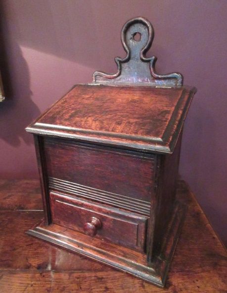 George III Antique Candle & Salt Box.c.1780