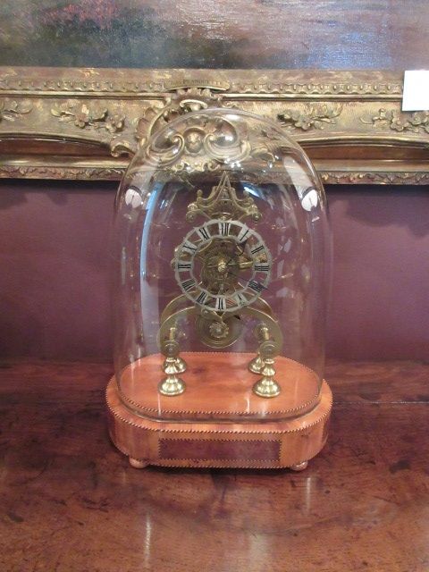 Superb Mid Victorian Antique Fusee Skeleton Clock