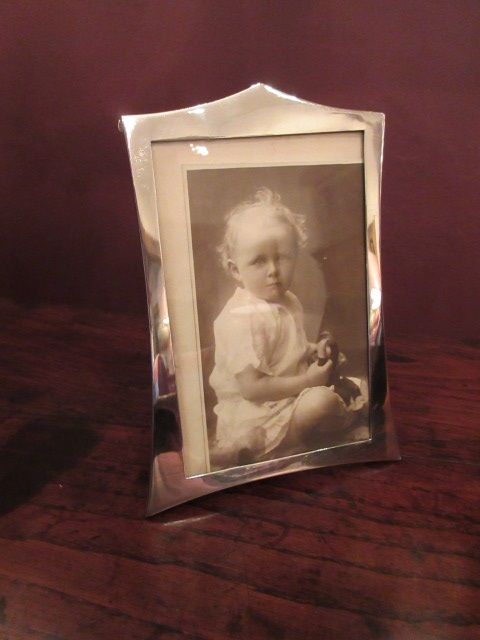 George V Period Antique Silver Photo Frame