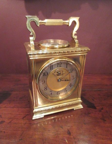 Antique French Desk Top Clock & Compass
