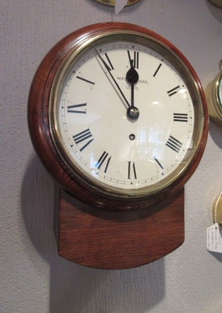 Antique Fusee Potts of Leeds Drop Dial Clock