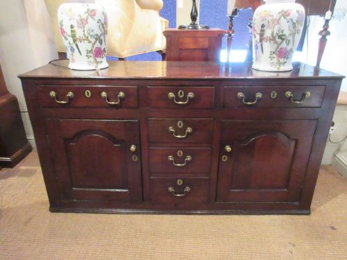 Superb Georgian Antique Oak Cupboard Dresser