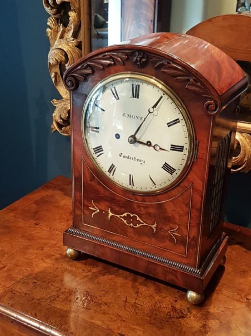 Antique William IV Period Double Fusee Bracket Clock