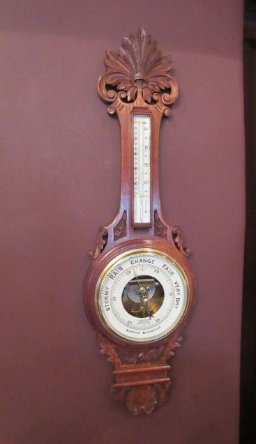 Top Quality Antique Carved Oak Banjo Barometer