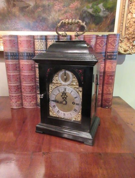 Small Antique Double Fusee Bracket Clock