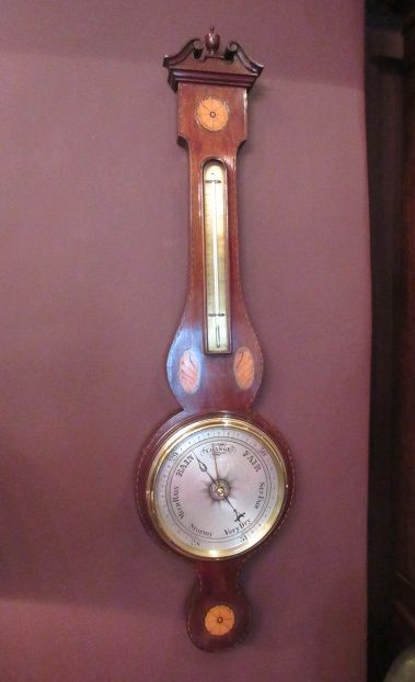 Top Quality Antique Sheraton Inlaid Banjo Barometer