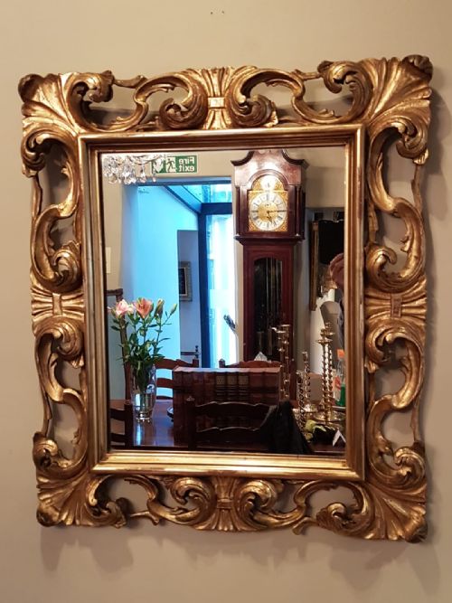 Antique Victorian Timber Gilt Mirror