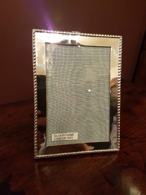 Antique London Silver Photo Frame
