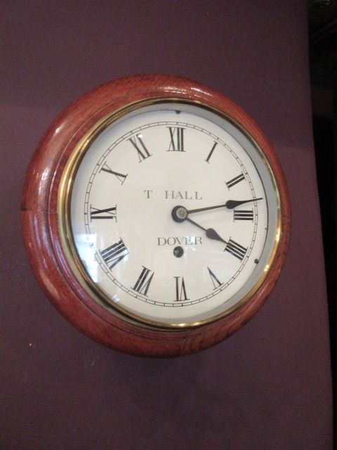 Small Victorian Antique 8" Dial Wall Clock