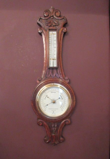 Small Antique Negretti & Zambra Banjo Barometer