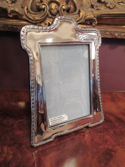 Decorative George V Period Silver Photo Frame