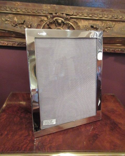 Large Edwardian Antique Solid Silver Photo Frame