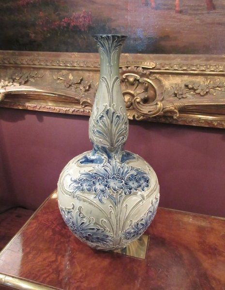 Antique Moorcroft Florian Ware Chrysanthemum Vase