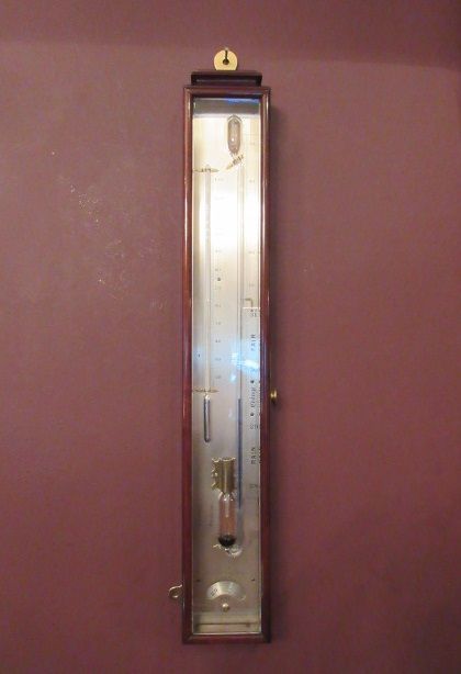Superb Early Victorian Antique Rosewood Sympiesometer