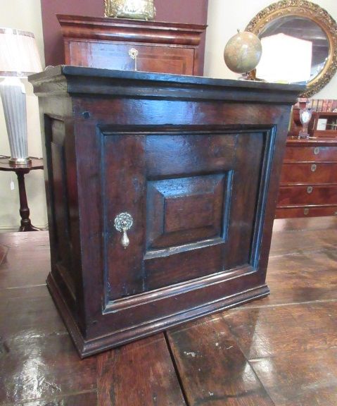 George I Period Antique Oak Spice Cupboard