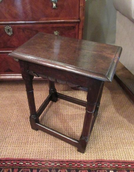 George I Period Antique Oak Joint Stool
