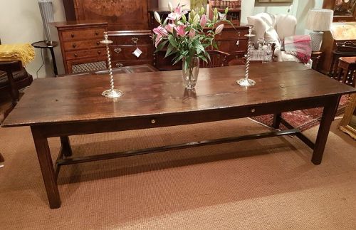 Large George III Ash & Elm Country Farmhouse Table