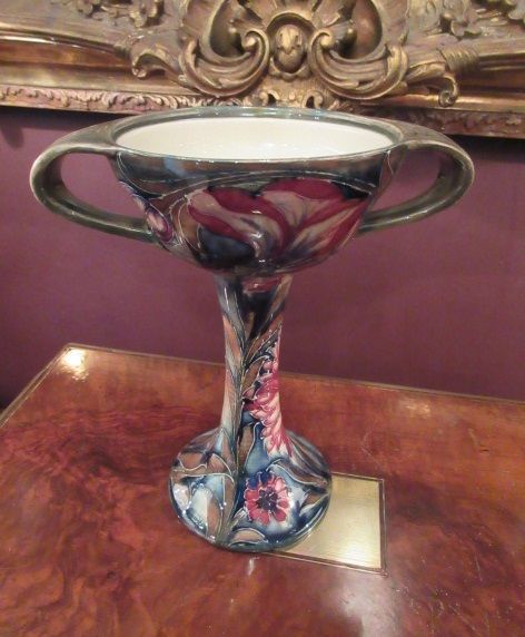 Antique Moorcroft Spanish Twin Handled Vase