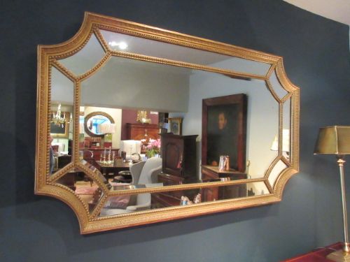 Regency Period Antique Timber Gilt Wall Mirror