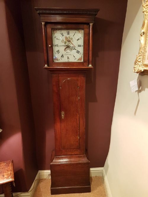 Small George III Lincolnshire Cottage Clock
