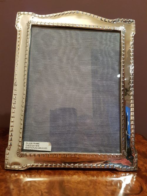 Antique Chester Silver Photo Frame
