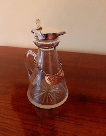 George V Antique Silver Whisky Noggin Decanter