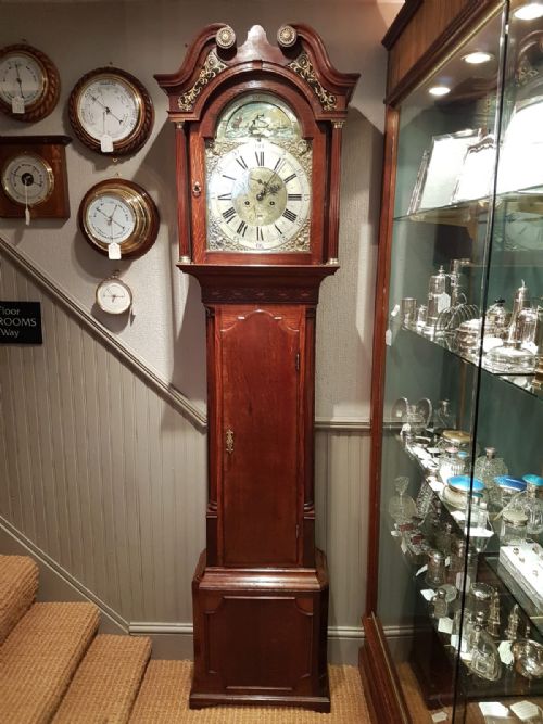 Fine Jonas Barber 8 Day Rocking Ship Longcase Clock