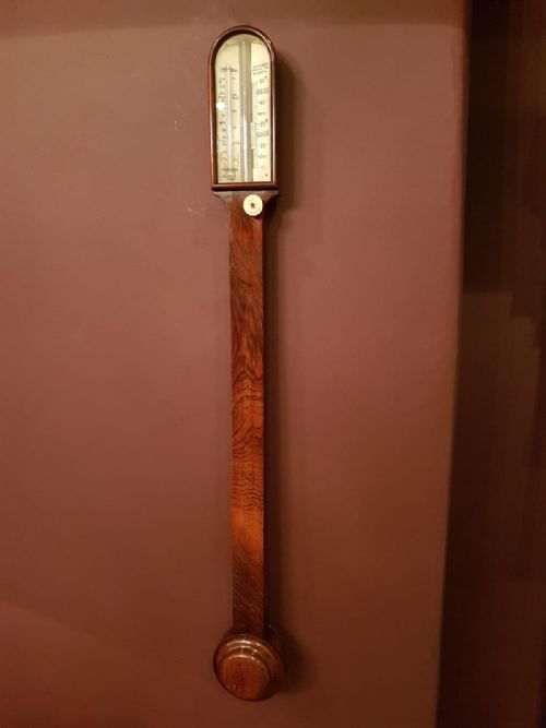 Antique Victorian Rosewood Stick Barometer