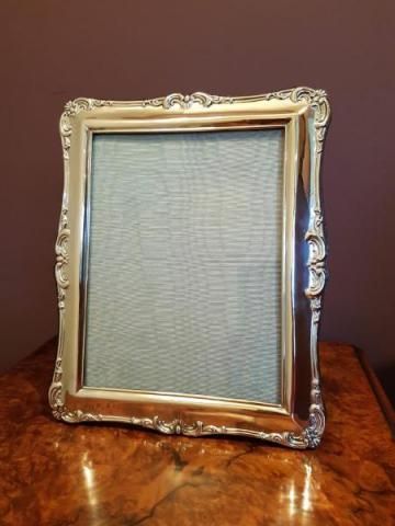 Superb Large Edwardian Antique Silver Photo Frame