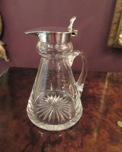 George V Antique Silver Whisky Noggin Decanter