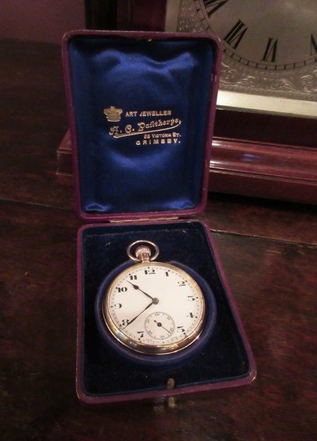 Fine George V Period Solid 9 Ct Gold Pocket Watch