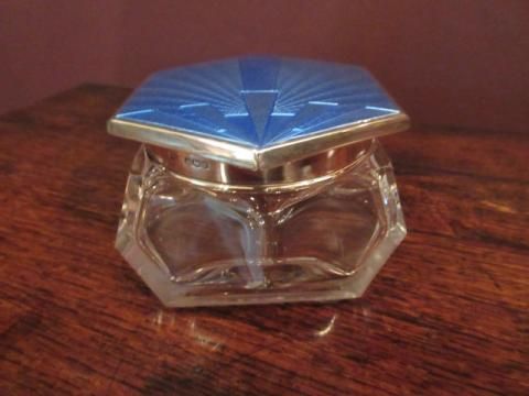 George V Period Silver & Enamel Table Box