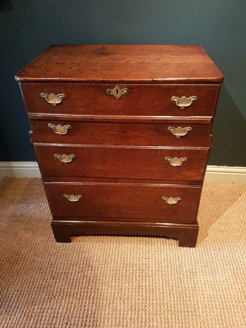 George I Period Antique Oak Silver Chest