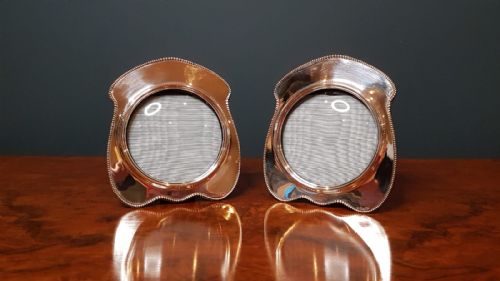 Matching Pair of Antique Edwardian Silver Photo Frames