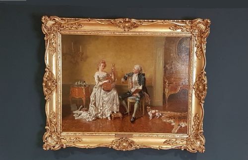 Superb Antique Oil on Canvas by Talbot Hughes