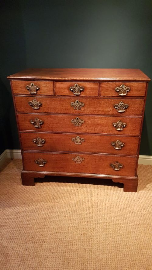 Impressive George III Oak Chest of Drawers