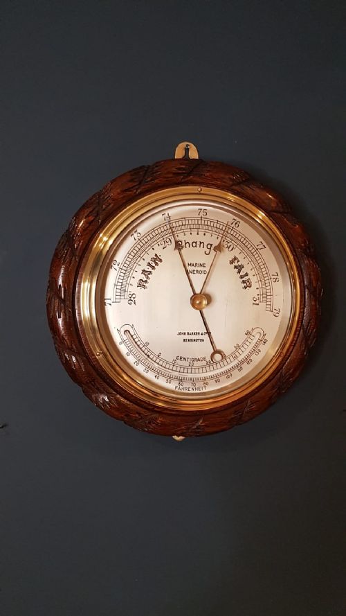 Antique Ship's Barometer by Barkers of Kensington