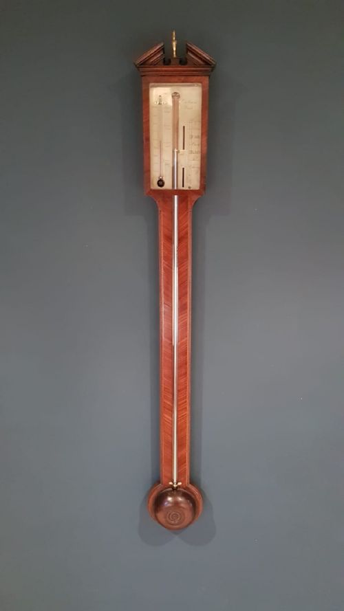 Fine George III Mahogany Stick Barometer