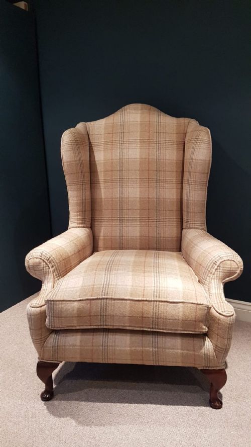 Superb Antique Wing Back Arm Chair