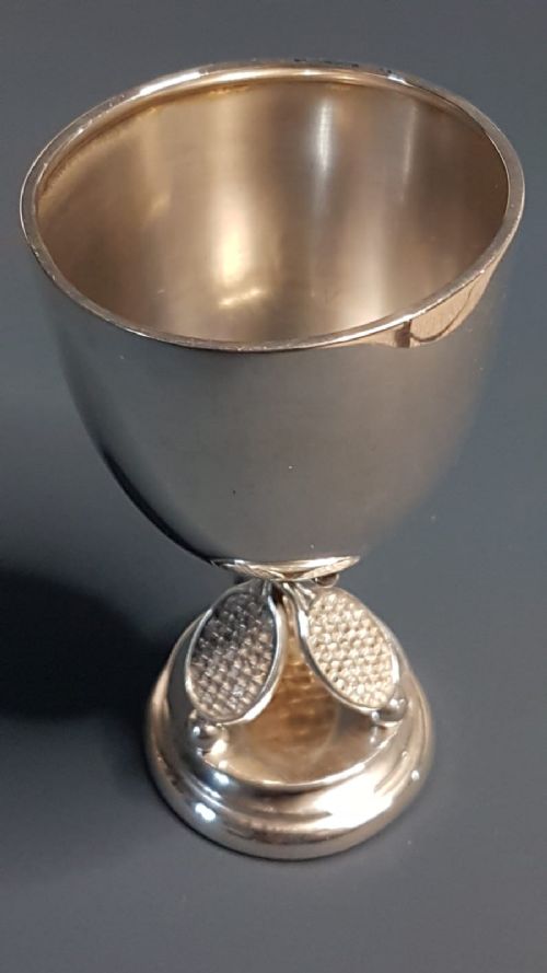 Antique Silver Tennis Racket Design Cup