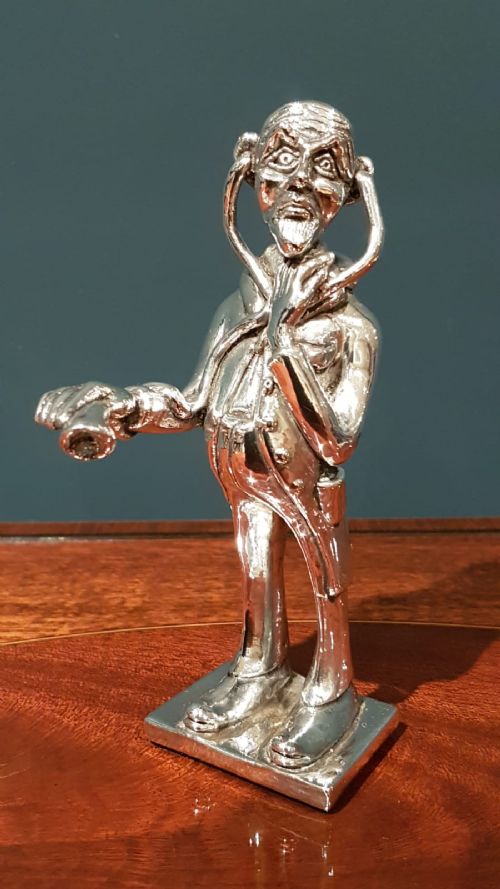 Antique Novelty Silver Figure of a Doctor