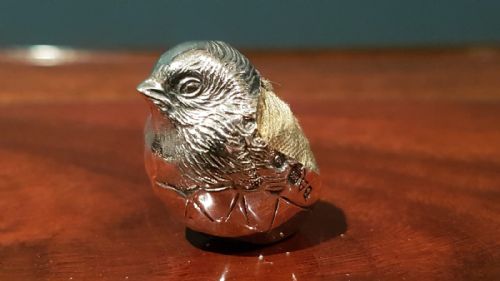 Antique Sampson Morden Silver Chick Pin Cushion