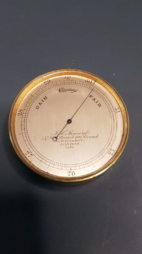 Fine Quality Antique Campaign Barometer