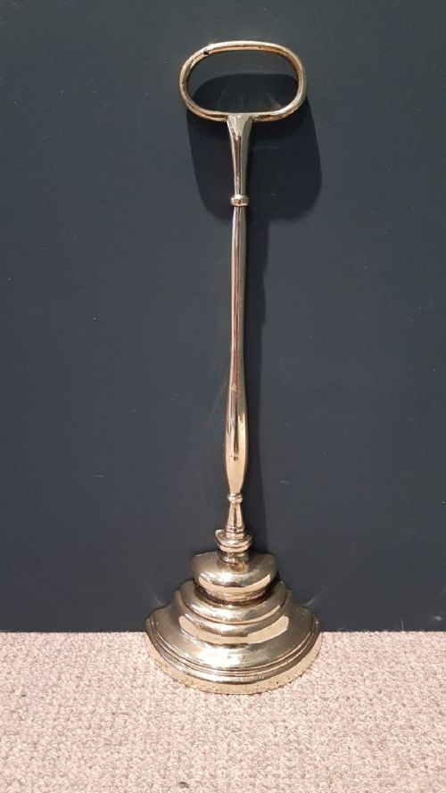 Victorian Cast Brass Weighted Country House Door Stop