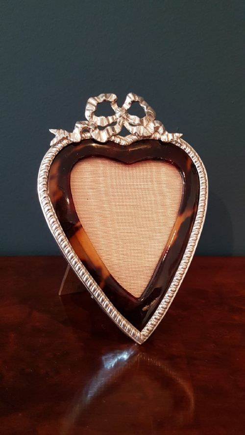Fine Quality Victorian Silver and Tortoise Shell Photo Frame