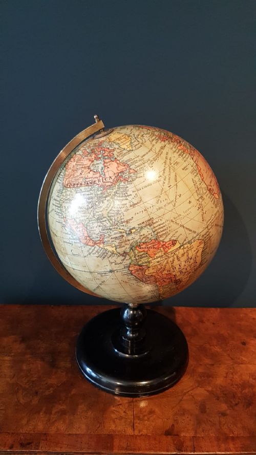 1930'S Geographia 10" Paper Mache Globe