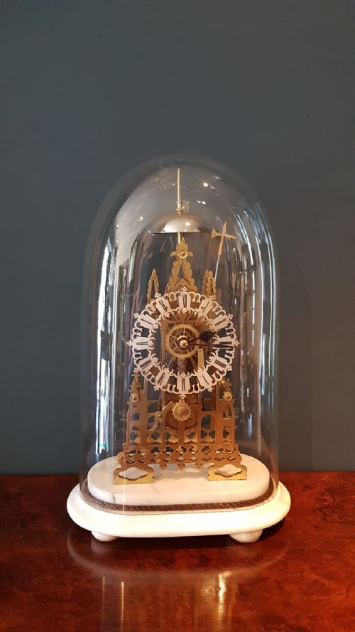 Fine Victorian Skeleton Clock with Passing Strike
