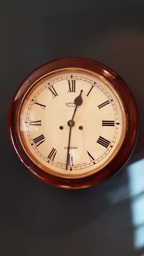 Antique Smith's Enfield 8 Day Chiming Wall Clock