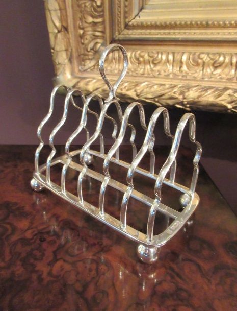 George V Period Sheffield Silver Toast Rack