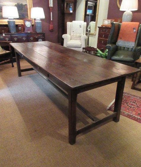 Superb Antique English Oak Refectory Table